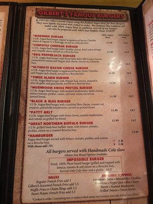 Menu photo 3 Gilbert's Lodge Saint Clair Shores, MI