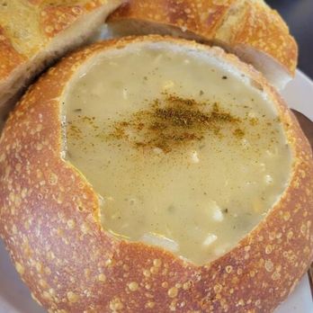 Barbara's Fishtrap - Clam Chowder Bread Bowl - Seafood Near Me - Half Moon Bay, California