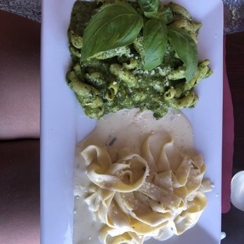 Picciocchi's Pasta - Half pesto half 4 cheese sauces - Italian Near Me - Scranton, Pennsylvania