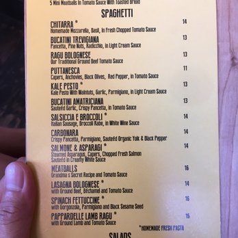 Spaghetti Incident - Menu - Italian Near Me - New York, New York Spaghetti Incident - Menu - Italian Near Me - New York, New York