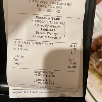 Yichiban Buffet - a person holding a receipt - Buffets Near Me - Euless, Texas