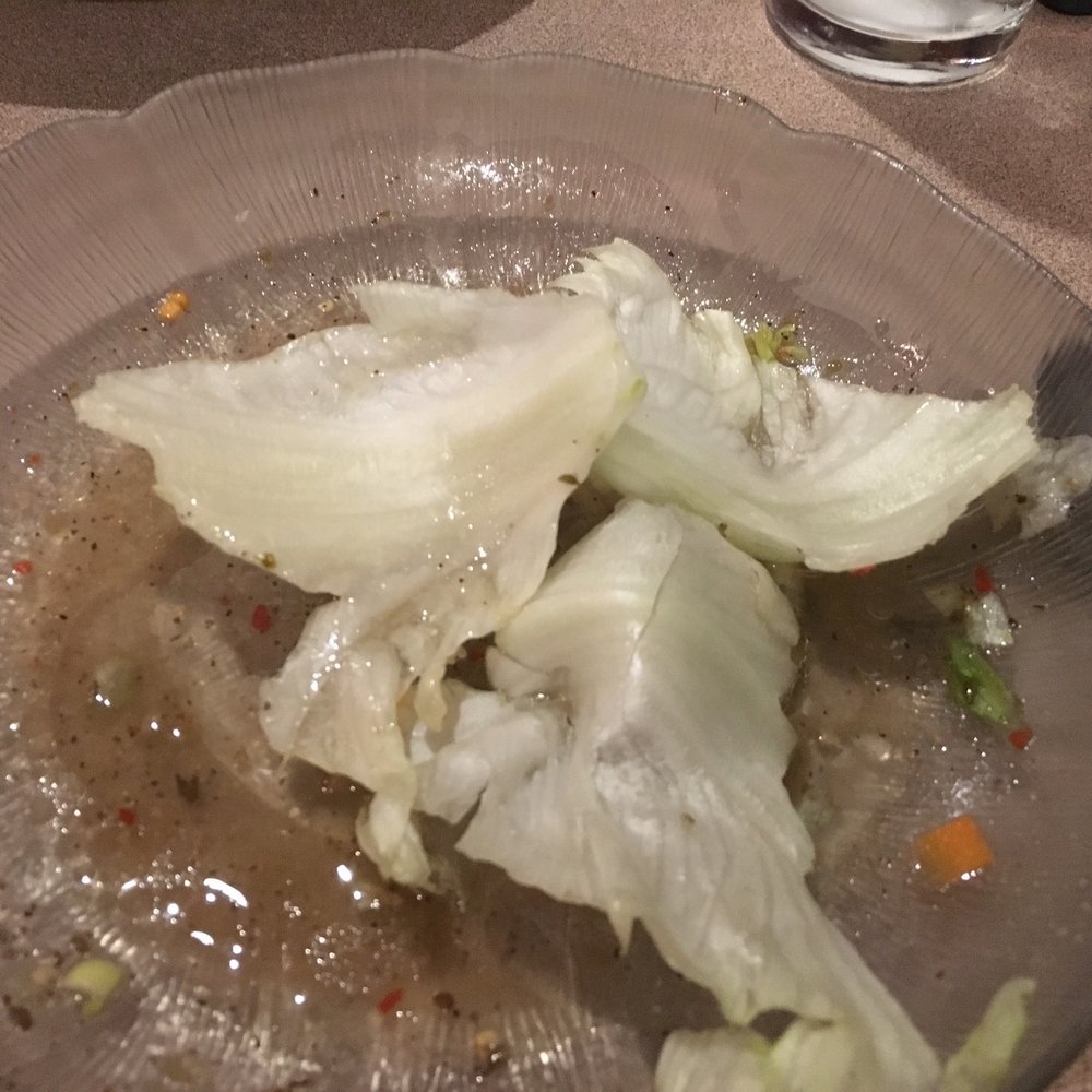 Carbonara's - Garden salad was mostly white iceberg lettuce. - Pizza Near Me - Pittsburgh, Pennsylvania Carbonara's - Garden salad was mostly white iceberg lettuce. - Pizza Near Me - Pittsburgh, Pennsylvania