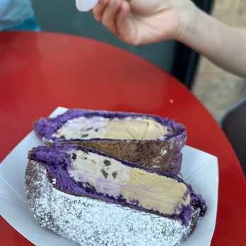 Milkbomb Ice Cream - Ube Pan with Banana Rocky Road and Vietnamese Coffee Ice Cream - Ice Cream & Frozen Yogurt Near Me - Berkeley, California
