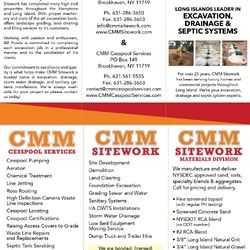 CMM Cesspool Services - CMM Divisions and Services