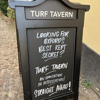 The Turf Tavern - Sign on Bath Place - Pubs Near Me - Oxford, OXF The Turf Tavern - Sign on Bath Place - Pubs Near Me - Oxford, OXF