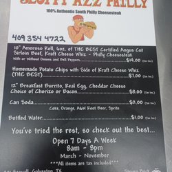 My menu however the business hours have changed Sunday through Thursday 9 a.m. to 9 p.m. Friday and Saturday 10 a.m. to 10 p.m.