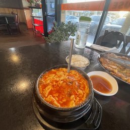 Vegetable and Mushroom Tofu Soup