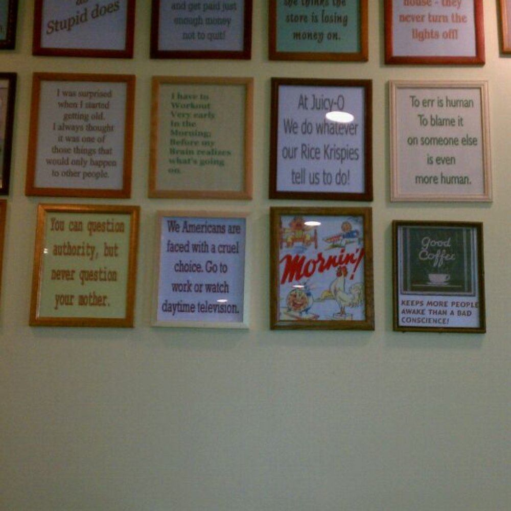 Juicy-O - Funny wall signs! - Juice Bars & Smoothies Near Me - Downers Grove, Illinois Juicy-O - Funny wall signs! - Juice Bars & Smoothies Near Me - Downers Grove, Illinois