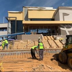 N & S Equipment Rentals & Contractor Supply - Concrete related products building a top golf location in Maryland