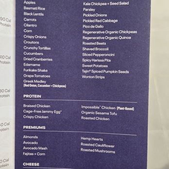 Just Salad - Menu - Salad Near Me - Altamonte Springs, Florida