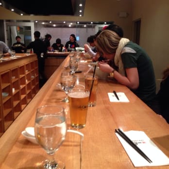 IPPUDO Westside - Long bar seating - Ramen Near Me - New York, New York