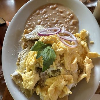 Carmelitas Cafe - Chiliquiles with eggs and beans... - Mexican Near Me - Zihuatanejo, GRO Carmelitas Cafe - Chiliquiles with eggs and beans... - Mexican Near Me - Zihuatanejo, GRO