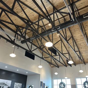 Woerner Warehouse - The industrial look ceiling at Woerner's. - American Near Me - Fredericksburg, Texas Woerner Warehouse - The industrial look ceiling at Woerner's. - American Near Me - Fredericksburg, Texas
