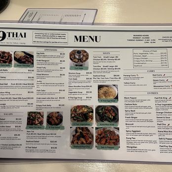 9 Thai kitchen - Menu - Thai Near Me - Las Vegas, Nevada 9 Thai kitchen - Menu - Thai Near Me - Las Vegas, Nevada