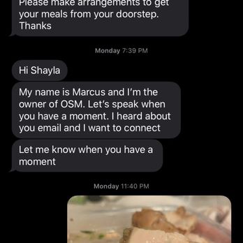 On-Season Meals - Text convo with Marcus about undercooked chicken - Food Delivery Services Near Me - Fullerton, California On-Season Meals - Text convo with Marcus about undercooked chicken - Food Delivery Services Near Me - Fullerton, California