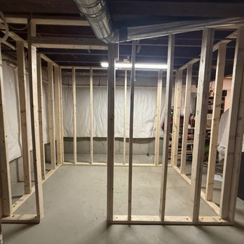 Method Remodeling - Initial framing for 3/4 macerating basement bathroom - General Contractors Near Me - Burlingame, California