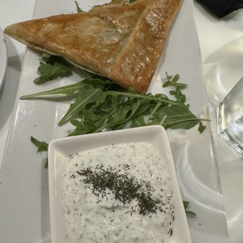 Tarla Mediterranean Bar + Grill - Spanakopita - tzatziki is really good! - Mediterranean Near Me - Napa, California