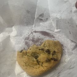 Fresh warm chocolate chip cookie!