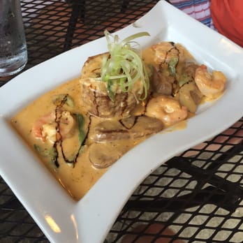 Square Root - Cajun Shrimp Grit Cake - American Near Me - Brevard, North Carolina