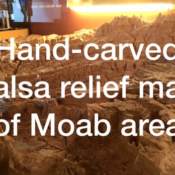 Moab Museum - A 20-year project.  A wooden relief map of Moab. - Museums Near Me - Moab, Utah