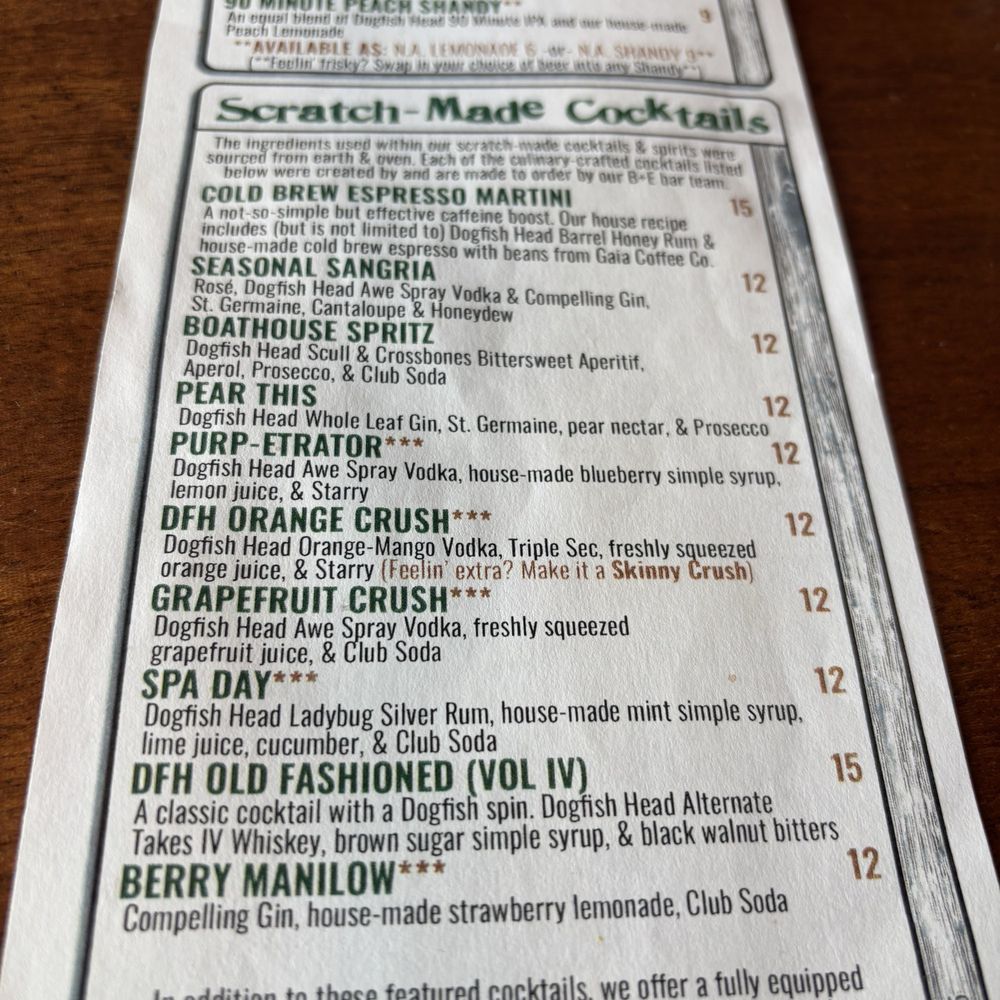 Dogfish Head Brewings & Eats - Large cocktail list - American Near Me - Rehoboth Beach, Delaware Dogfish Head Brewings & Eats - Large cocktail list - American Near Me - Rehoboth Beach, Delaware