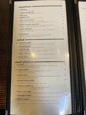 Menu photo 3 Sabaku Sushi Moab, UT