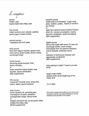 Menu photo 2 Le Comptoir Los Angeles, CA Menu photo 2 Le Comptoir Los Angeles, CA