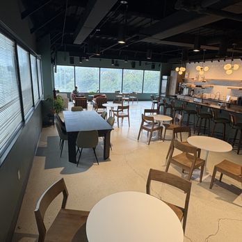 Haven Coworking - The big coworking/kitchen space is very aesthetically pleasing. - Shared Office Spaces Near Me - Towson, Maryland Haven Coworking - The big coworking/kitchen space is very aesthetically pleasing. - Shared Office Spaces Near Me - Towson, Maryland