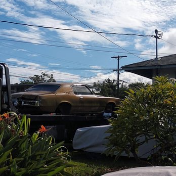 Dugonz Towing - 1970 Pontiac Grand Prix being loaded up on Dugon'z truck.. five years it sat there... Finally ready to leave - Towing Near Me - Waipahu, Hawaii Dugonz Towing - 1970 Pontiac Grand Prix being loaded up on Dugon'z truck.. five years it sat there... Finally ready to leave - Towing Near Me - Waipahu, Hawaii