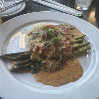 Laughing Monk Brewing - Tuscan Chicken $23.00 (chicken is very small) - Gastropubs Near Me - Sunnyvale, California Laughing Monk Brewing - Tuscan Chicken $23.00 (chicken is very small) - Gastropubs Near Me - Sunnyvale, California