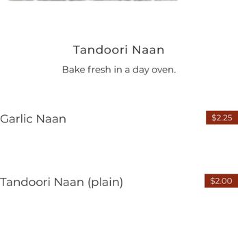 Chutneys - Online showed that the garlic naan bread is $2.25 but we got charged $3.25 :( hopefully they update the menu or something. - Indian Near Me - Los Angeles, California