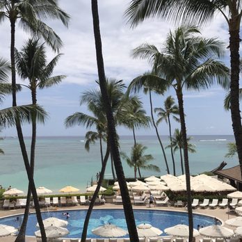 Halekulani Hotel - View from our balcony - Hotels Near Me - Honolulu, Hawaii