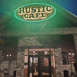 Outside the Rustic Cafe restaurant