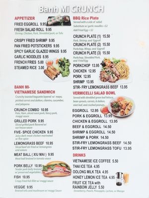 Menu photo 8 Banh Mi Crunch San Francisco, CA