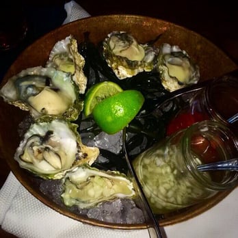 Saint & Second - Kumamoto Oysters w/ white balsamic mignonette - New American Near Me - Long Beach, California Saint & Second - Kumamoto Oysters w/ white balsamic mignonette - New American Near Me - Long Beach, California