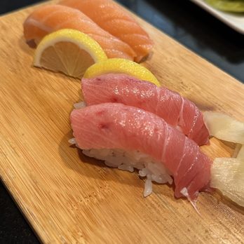 Ika Sushi & Grill - Smoked Salmon Nigiri + Toro Nigiri - Sushi Bars Near Me - Chula Vista, California Ika Sushi & Grill - Smoked Salmon Nigiri + Toro Nigiri - Sushi Bars Near Me - Chula Vista, California