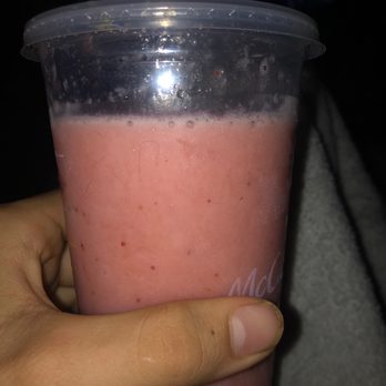 McDonald's - Strawberry banana smoothie. Not full when received - Coffee & Tea Near Me - Torrington, Wyoming
