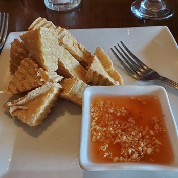 Thai Basil - The appetizer of fried tofu with a peanut sauce was delicious,along with My Entree - Thai Near Me - Collingswood, New Jersey Thai Basil - The appetizer of fried tofu with a peanut sauce was delicious,along with My Entree - Thai Near Me - Collingswood, New Jersey