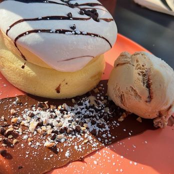 Burnt Crumbs - chocolate hazelnut soufflé pancakes - New American Near Me - Irvine, California