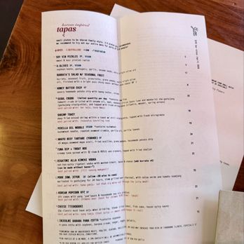 Jilli - tapas menu - Korean Near Me - San Francisco, California