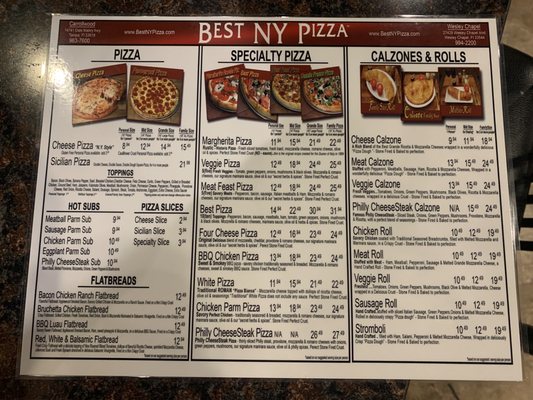 Menu photo 3 Best NY Pizza Wesley Chapel, FL Menu photo 3 Best NY Pizza Wesley Chapel, FL