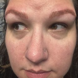 The Lash Thing - Next day after cleaning and applying ointment. Chelsea provides everything you need for aftercare. I'll follow up with a healed post.