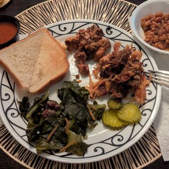 Peduncle - Bbq sauce, toast, chicken, pork, pickles, greens and baked beans - Wraps Near Me - Stone Mountain, Georgia Peduncle - Bbq sauce, toast, chicken, pork, pickles, greens and baked beans - Wraps Near Me - Stone Mountain, Georgia