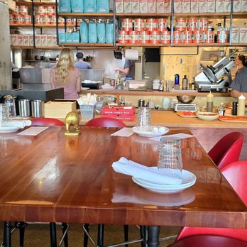 Nook - Interior (communal table) - Italian Near Me - Vancouver, British Columbia