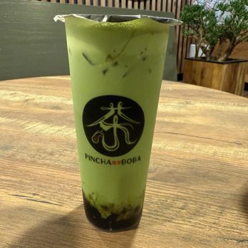Pincha Boba - Green Thai Tea - Bubble Tea Near Me - Ventura, California