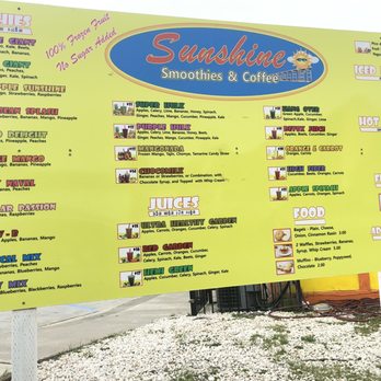 Sunshine Smoothies and Coffee - First time here. Love this place. - Coffee & Tea Near Me - Vallejo, California