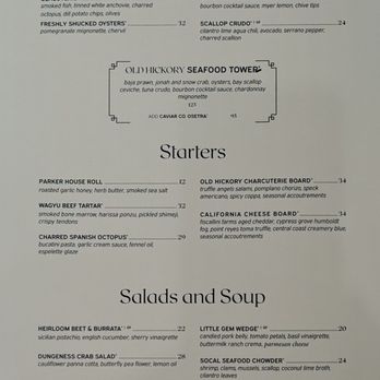 Old Hickory Steakhouse - One side of the food menu - Steakhouses Near Me - Chula Vista, California Old Hickory Steakhouse - One side of the food menu - Steakhouses Near Me - Chula Vista, California