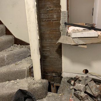 Seattle Remodeling - The resulting hole from the chimney! - Tiling Near Me - Bellevue, Washington Seattle Remodeling - The resulting hole from the chimney! - Tiling Near Me - Bellevue, Washington
