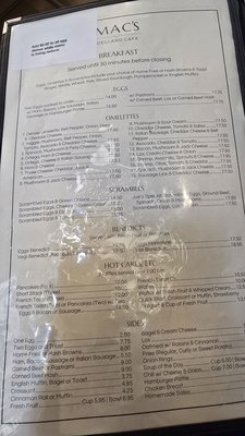 Menu photo 2 Mac's Deli & Cafe Santa Rosa, CA