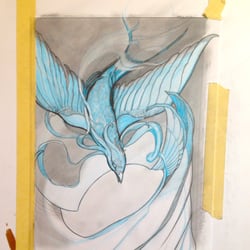 Symphony Tattoo and Fine Art Studio - Swallow design for an upcoming tattoo